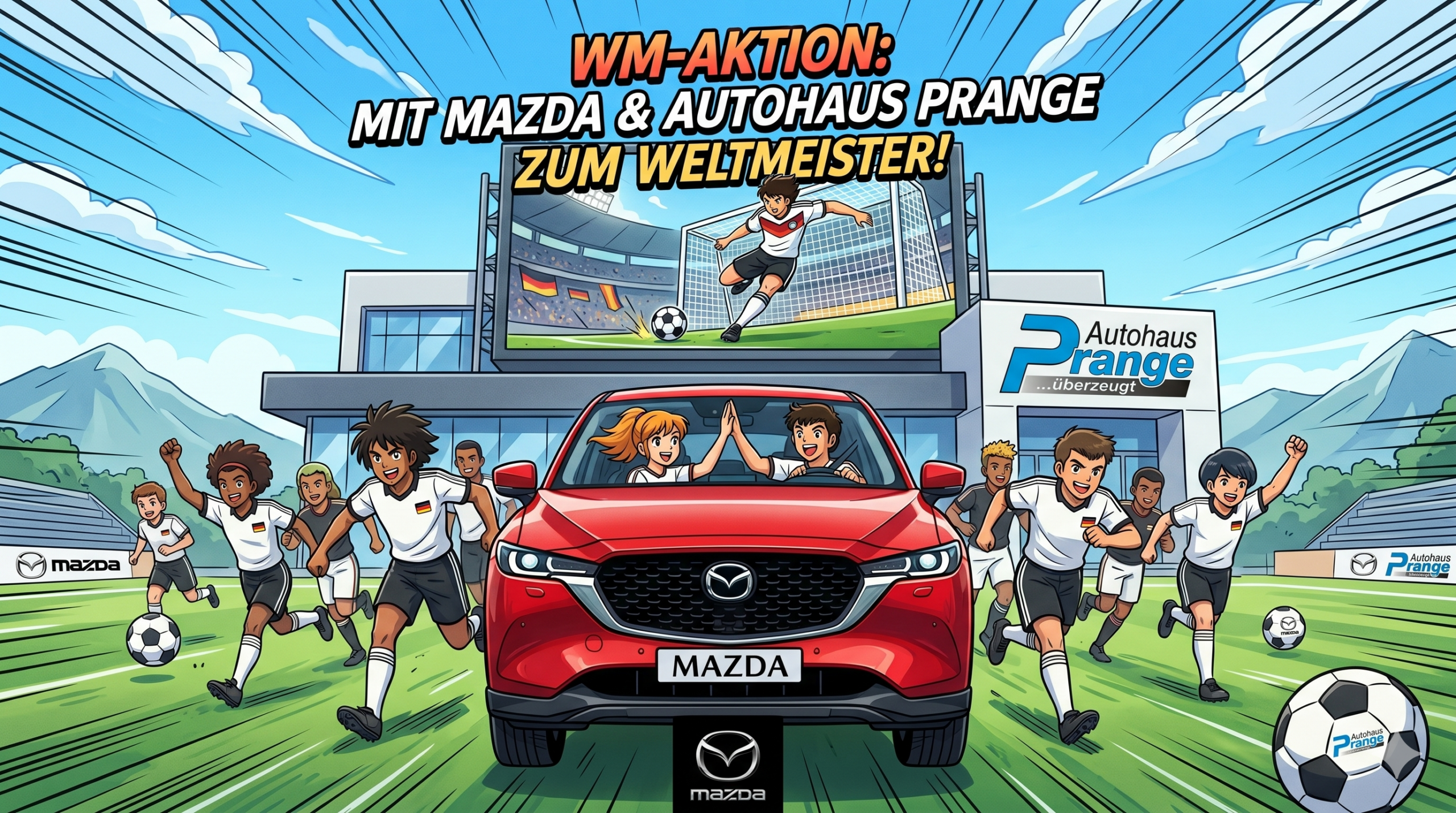Jubel Bonus zur WM: Jetzt beim Mazda-Kauf bis zu 2.900 € sparen