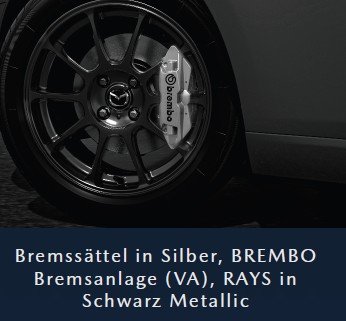 Fahrzeugabbildung Mazda MX-5 2027 G-136 Yakudo RECARO BILSTEIN NAVI ACAA RFK MATRIX